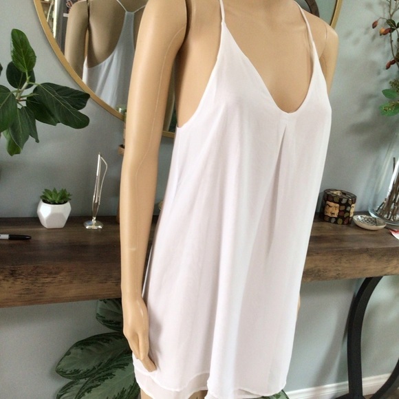 White Spaghetti Strap Swim Coverup - Picture 3 of 4